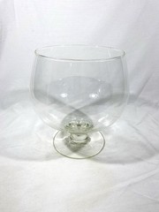 Large Vintage Glass Brandy Snifter Decor 8.5” Tall