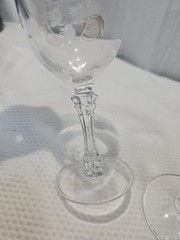Towle Crystal Pedestal Water Goblets ( CREAMER) Genuine Lead Crystal