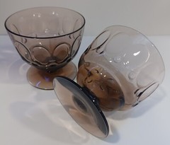 Set Of 6 Mesa Brown Champagne / Sherbet Glasses By Fostoria 3 3/8″