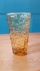 Anchor Hocking Glass Milano Honey Gold 12-Ounce Flat Tumbler