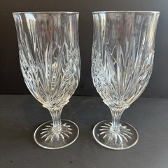 2Cristal D’Arques-Durand Madrigal Iced Tea Glasses Blown Glass Crystal Set of 2