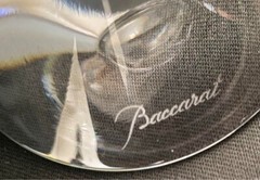 Baccarat Vega Fortissimo Crystal Wine Glass clear 2set no Box