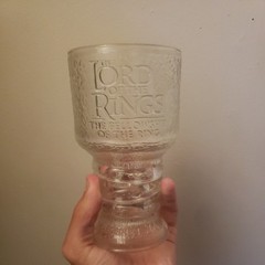 Lord Of The Rings Tolkien Glass Goblet Chalice Collection Frodo The Hobbit 2001