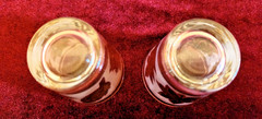 Vintage set of 8 MCM Libbey «Golden Foliage» 10 oz. Glasses/ 2 Shot Glasses