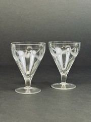 2 Wedding Anniversary Etched Wine/Champagne Glasses