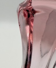 Vintage Noritake Perspective Pink Water Goblets Set of 4 Japan Pressed Glass