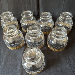 Vtg Culver Tyrol 22k Gold Footed Roly Poly Glasses Set of 8 Mid Century Barware