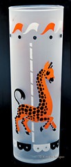 Libbey 1960s Carousel Circus GIRAFFE Bar Tumbler 12 Ounce – PRISTINE