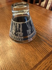 Hazel-Atlas Jasperware Egyptian Blue Glass
