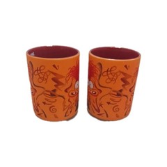 2-Disney Pixar Inside Out 2 Anxiety Ceramic Mug Cup 4.5” Tall