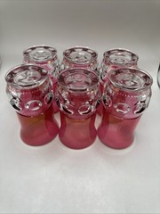 Set of 6 Vintage Tiffin Kings Crown Ruby Flashed Iced Tea Tumblers 5.25” MCM
