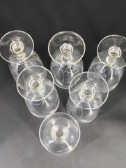 Vintage Wheat Etched Water Glasses Noritake Sasaki 6 pc Set Holds 8-10 fl oz