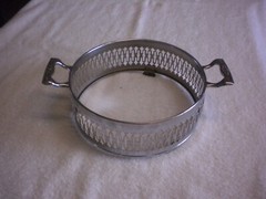 Vintage 2 Handle Metal Casserole Rack Carrier Footed