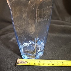 Libbey CHIVALRY BLUE Heavy Textured 16 OZ Drinking Glass Cooler Tumbler