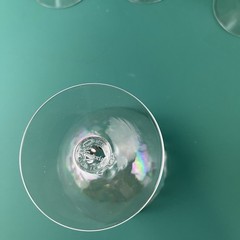 4 Fostoria Drink / Sorbet Stemmed Glasses Iridescent Delicate Classy Vtg