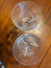 Waterford Crystal-Pair- Spirit of America Champagne Flutes Celebration