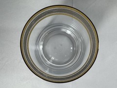 Vintage Set Of 4 Royal Gallery of Crystal Gold Buffet Double Old Fashioned. New
