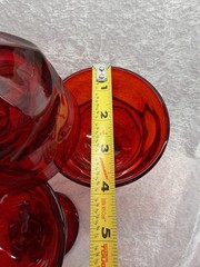 Set Of 4 Fostoria HFM Argus Ruby Red 5” Dessert Glasses – Pristine