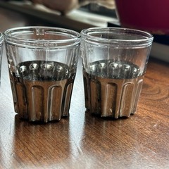Rag & Bone New York Glass and Gun Metal Plated Shot Glasses 1.5 Oz Set of 4