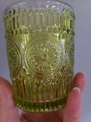 Set Of Two Vintage Inspired Green Embossed Glassed, The Pioneer Woman?