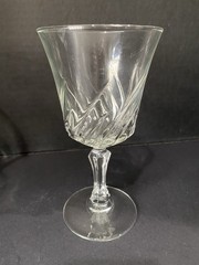 Cristal D’ Argues Durand Flammers Crystal Water Goblets 7” Set of 4