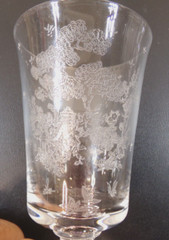 Fostoria Willow Pattern 4 1/2″ Juice Glasses & 5 3/4″ Water Glasses Footed – 5