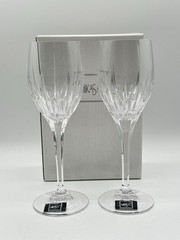 Mikasa ARTIC LIGHTS Crystal Water Goblet Set of 2 Boxed