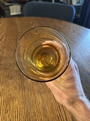 Libbey Honey Amber Ripple Wave Drinking Glasses Set Of 3