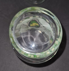 70’s Tumbler Glass Gingham Checked Mid Century Vintage Cottage Core Farm