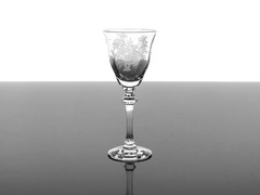 TIFFIN-FRANCISCAN PERSIAN PHEASANT OPTIC CRYSTAL 2 OZ CORDIAL GLASSES – SET OF 3