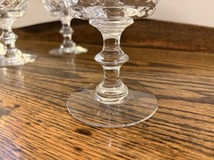 Lot of 4: Beautiful: Maryland By Heisey Champagne Coupe/Tall Sherbet Crystal