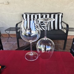 Mikasa Julie Fine Crystal Clear Red Wine Glasses Set 2