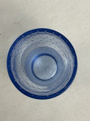 Vintage Hand Blown Czechoslovakian Bubble Art Glass Tumbler / Cordial Glass