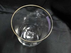 Lenox Intrigue Crystal, Gold Trim: Wine Glass, 6 3/8″, Reduced Price