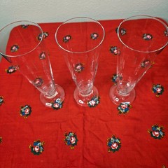 3 WATERFORD Marquis PILSNER BEER Crystal GLASSES, 9 1/4″, 19 oz