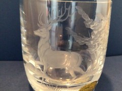 Riedel Crystal HUNT SCENE *STAG* Queen Lace Americana Style Old Fashioned Glass