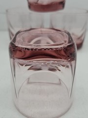 4 Vintage Libbey Imperial Plum Old Fashioned Rocks Whiskey Glasses EUC
