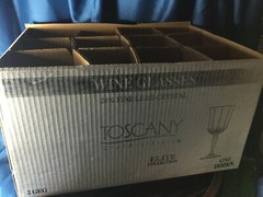 12 Toscany CRYSTAL wine glass goblet 7» Classic Elite Collection USA NEW
