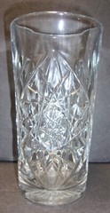 Set of 4 ~ Libbey Hobstar Star Burst 6″ Clear Glass Highball Ice Tea Tumblers