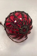 Holmegaard / Kastrup / Fyens Glasvaerker Decorative ball in net