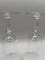 2 Vintage Mikasa Crystal/Lead-Crystal Water/ Ice Tea Goblets 10 Oz, 8 1/8” Tall