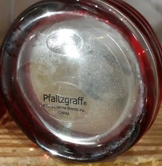 2 NWT Pfaltzgraff Winterberry Tumbler Glasses Holly Berries Etched Handpainted