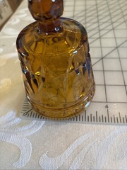 Vintage Indiana Glass Colony Park Lane Square Footed Amber Wine Sherry Glass