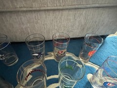 Vintage NFL Drinking Glasses Set (28 Total) Brand Libbey 20oz.