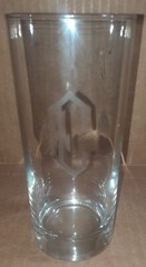 Glass / Tumbler “E” Initial Monogram Etched