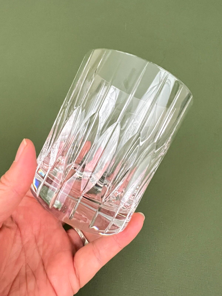 Mikasa Park Avenue Vertical Cut Crystal Double Old Fashioned Tumbler Glass 4»