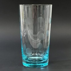 VTG Waterford Marquis Crystal GREEN POLKA DOT Highball Glass 6 3/8″