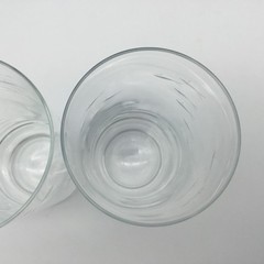 2 Crate & Barrel REEF Fish Hand Cut Clear Glass Highball Tumblers 6 ⅜» Poland