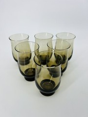 6pcs Libbey 14 Ounces Tawney Tulip Glass 5 1/4” Glasses Tumblers