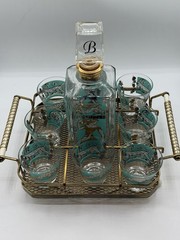 Rare Vintage Gay Fad Studios «Harvesters» Collection Barware Set